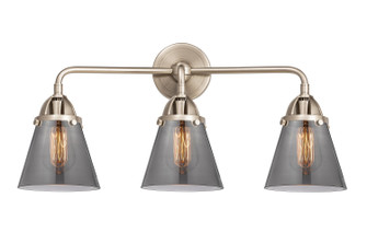 Nouveau 2 Three Light Bath Vanity in Brushed Satin Nickel (405|288-3W-SN-G63)