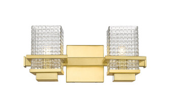 Auralume Two Light Bath Vanity in Satin Gold (405|310-2W-SG-CL)