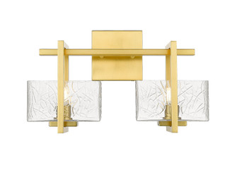 Auralume Two Light Bath Vanity in Satin Gold (405|312-2W-SG-CL)