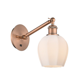 Ballston LED Wall Sconce in Antique Copper (405|317-1W-AC-G461-6-LED)