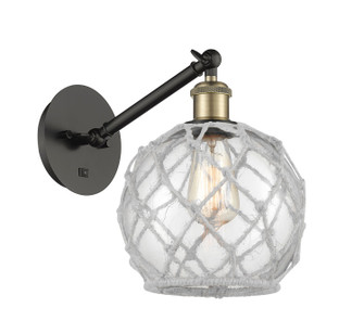 Ballston One Light Wall Sconce in Black Antique Brass (405|317-1W-BAB-G122-8RW)