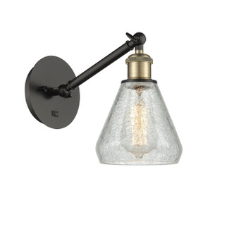 Ballston One Light Wall Sconce in Black Antique Brass (405|317-1W-BAB-G275)