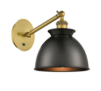 Ballston LED Wall Sconce in Brushed Brass (405|317-1W-BB-M14-BK-LED)