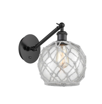 Ballston One Light Wall Sconce in Matte Black (405|317-1W-BK-G122-8RW)