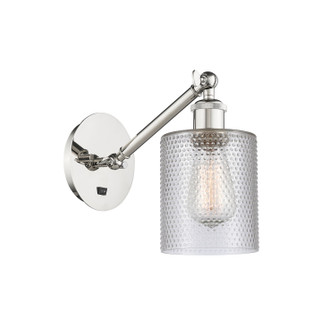 Ballston One Light Wall Sconce in Polished Nickel (405|317-1W-PN-G112)