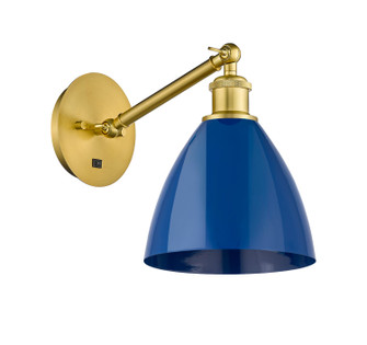 Ballston One Light Wall Sconce in Satin Gold (405|317-1W-SG-MBD-75-BL)