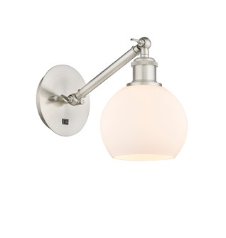 Ballston One Light Wall Sconce in Brushed Satin Nickel (405|317-1W-SN-G121-6)