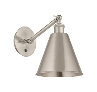 Ballston LED Wall Sconce in Brushed Satin Nickel (405|317-1W-SN-MBC-8-SN-LED)