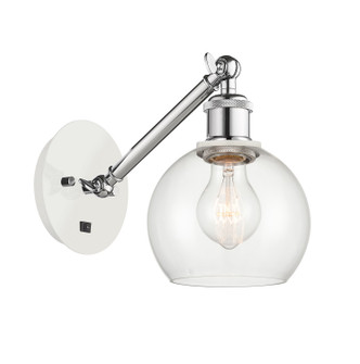 Ballston LED Wall Sconce in White Polished Chrome (405|317-1W-WPC-G122-6-LED)
