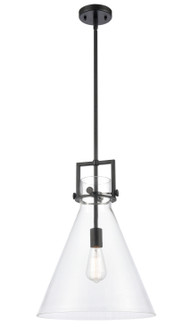 Downtown Urban One Light Pendant in Matte Black (405|411-1S-BK-14CL)
