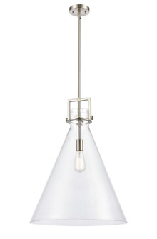 Downtown Urban One Light Pendant in Brushed Satin Nickel (405|411-1S-SN-18CL)