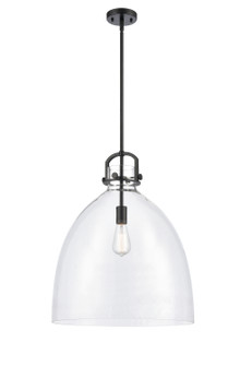 Downtown Urban One Light Pendant in Matte Black (405|412-1S-BK-18CL)