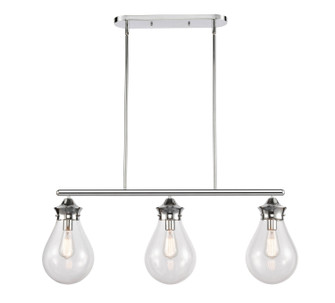 Three Light Island Pendant in Polished Chrome (405|414-3I-PC-8CL)