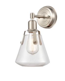 One Light Bath Vanity in Satin Nickel (405|422-1W-SN-7CL)
