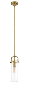 Downtown Urban One Light Mini Pendant in Brushed Brass (405|423-1S-BB-4CL)