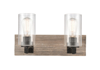 Diego Two Light Bath Vanity in Matte Black (405|424-2W-BK-G4454)