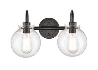 Olivia Two Light Bath Vanity in Matte Black (405|437-2W-BK-G4374)