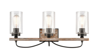 Downtown Urban Three Light Bath Vanity in Matte Black (405|442-3W-BK-SDY)