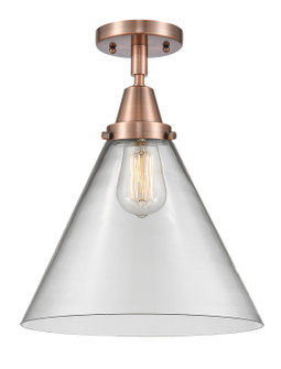 Caden One Light Semi-Flush Mount in Antique Copper (405|447-1C-AC-G42-L)