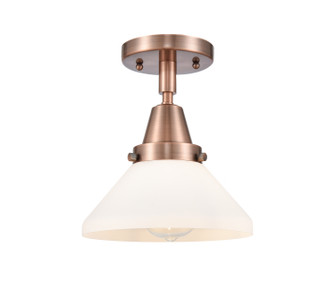 Caden One Light Flush Mount in Antique Copper (405|447-1C-AC-G4471)