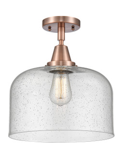 Caden One Light Semi-Flush Mount in Antique Copper (405|447-1C-AC-G74-L)