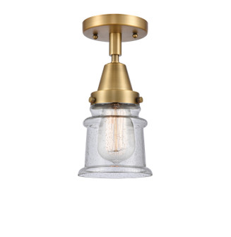 Caden LED Semi-Flush Mount in Brushed Brass (405|447-1C-BB-G184S-LED)
