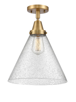 Caden One Light Flush Mount in Brushed Brass (405|447-1C-BB-G44-L)