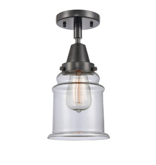 Caden One Light Semi-Flush Mount in Matte Black (405|447-1C-BK-G182)