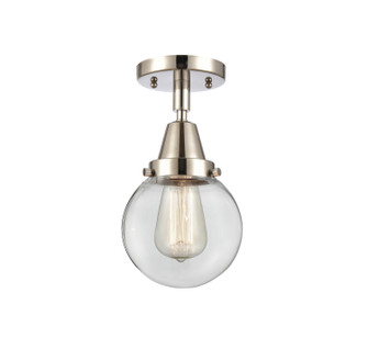 Caden LED Semi-Flush Mount in Polished Nickel (405|447-1C-PN-G202-6-LED)