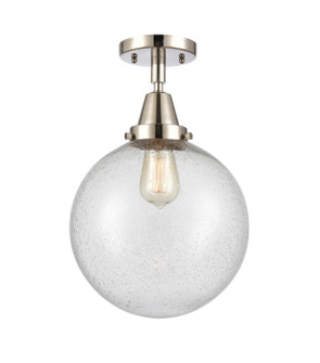 Caden LED Semi-Flush Mount in Polished Nickel (405|447-1C-PN-G204-10-LED)