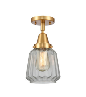 Caden One Light Semi-Flush Mount in Satin Gold (405|447-1C-SG-G142)