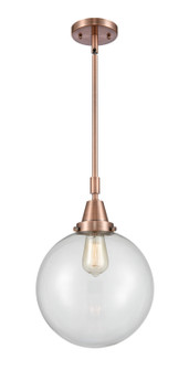 Caden LED Mini Pendant in Antique Copper (405|447-1S-AC-G202-10-LED)