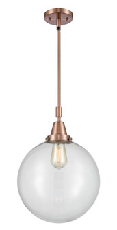 Caden LED Mini Pendant in Antique Copper (405|447-1S-AC-G202-12-LED)