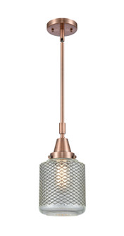 Caden One Light Mini Pendant in Antique Copper (405|447-1S-AC-G262)
