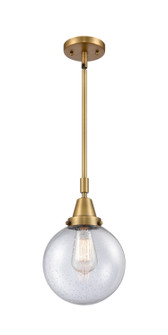 Caden One Light Mini Pendant in Brushed Brass (405|447-1S-BB-G204-8)