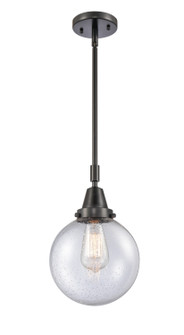 Caden One Light Mini Pendant in Matte Black (405|447-1S-BK-G204-8)