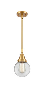 Caden One Light Mini Pendant in Satin Gold (405|447-1S-SG-G202-6)