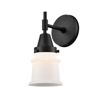 Caden One Light Wall Sconce in Matte Black (405|447-1W-BK-G181S)