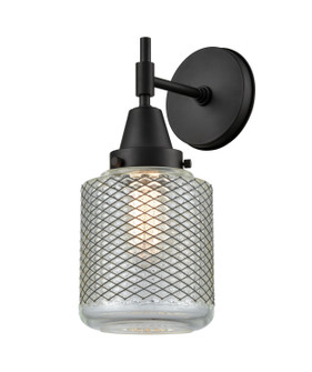 Caden One Light Wall Sconce in Matte Black (405|447-1W-BK-G262)