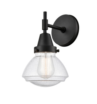 Caden One Light Wall Sconce in Matte Black (405|447-1W-BK-G324)