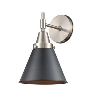 Caden LED Wall Sconce in Satin Nickel (405|447-1W-SN-M13-BK-LED)