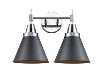 Caden Two Light Bath Vanity in Polished Chrome (405|447-2W-PC-M13-BK)