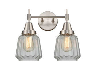 Caden Two Light Bath Vanity in Satin Nickel (405|447-2W-SN-G142)