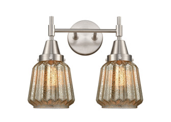 Caden Two Light Bath Vanity in Satin Nickel (405|447-2W-SN-G146)