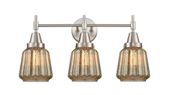 Caden Three Light Bath Vanity in Satin Nickel (405|447-3W-SN-G146)