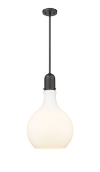 Auralume One Light Pendant in Matte Black (405|492-1S-BK-G581-14)