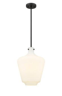 Norwalk One Light Mini Pendant in Matte Black (405|493-1S-BK-G501-12)