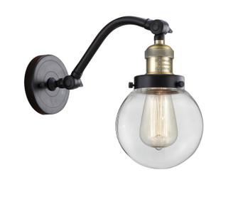 Franklin Restoration One Light Wall Sconce in Black Antique Brass (405|515-1W-BAB-G202-6)