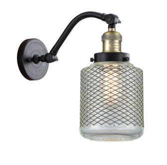 Franklin Restoration One Light Wall Sconce in Black Antique Brass (405|515-1W-BAB-G262)