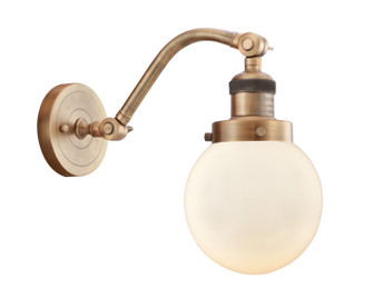 Franklin Restoration LED Wall Sconce in Brushed Brass (405|515-1W-BB-G201-6-LED)